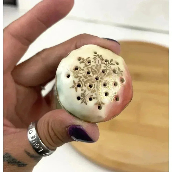 VTG Rosenthal Madeleine Bavarian Porcelain Salt and Pepper Shakers Roses Grapes - Picture 6 of 11